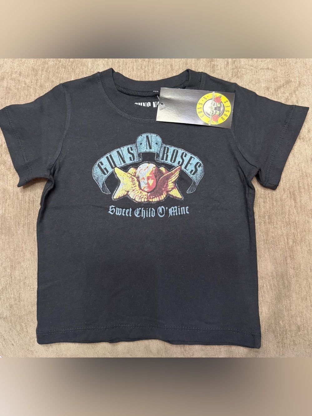 NWT Bravado Black Kids Guns N' Roses 'Sweet Child O' Mine' Graphic Tee